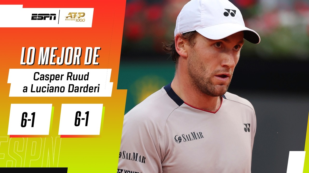 ¡EL RENACER DE CASPER! RUUD APLASTÓ A DARDERI Y SE METIÓ EN LA FINAL DE ROMA | RESUMEN