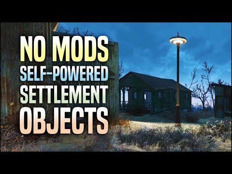 Self-Powered Settlement Objects 🔋 Fallout 4 No Mods Shop Class