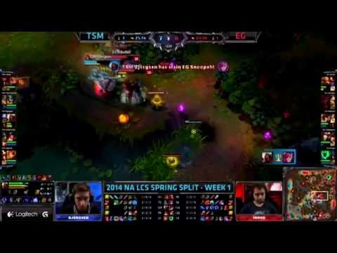 TSM Bjergsen Zed Amazing Plays 1vs 3