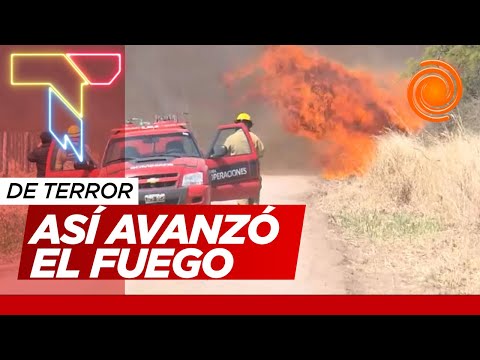 La desesperación de los vecinos del Simbolar ante el avance del fuego