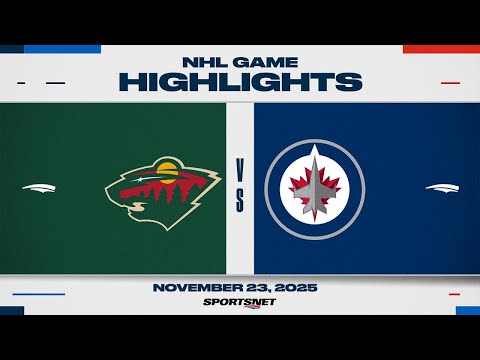 NHL Highlights | Wild vs. Jets - November 23, 2025