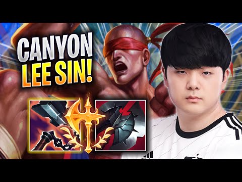 CANYON PERFECT GAME WITH LEE SIN! - DK Canyon Plays Lee Sin JUNGLE vs Kha'zix! | Season 2023