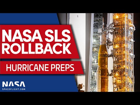 NASA Rolls Back SLS Rocket to Shelter From Hurricane Ian NASA Rolls Back SLS Rocket to Shelter From Hurricane Ian