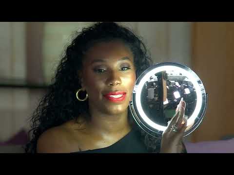 Pop Sonic 1X & 10X LED Vanity Mirror with Touch Sensor on QVC