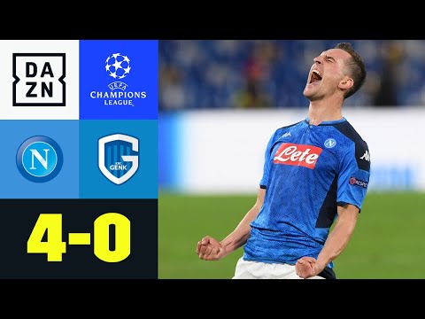 Torwart-Patzer, Milik-Hattrick: Napoli löst Ticket: Neapel - Genk 4:0 | UEFA Champions League | DAZN