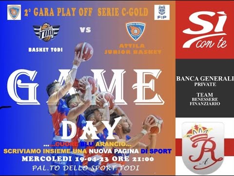 Basket Todi  vs Attila Basket 65  - 79 (Gara 2 - Playoff Serie C Gold) -  Highlights