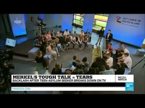 Merkel faces backlash over teen's tears