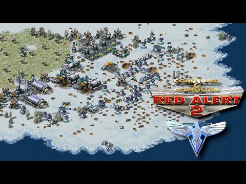 1 VS 7 Naval Battle - Brutal AI - Red Alert 2: Yuri's Revenge