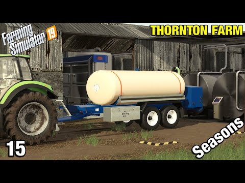 OUR FIRST MILK Thornton Farm Timelapse - FS19 Ep 15