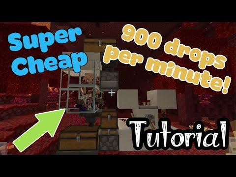 How to make a Zero Tick Piglin Farm 1.16 Bedrock