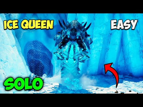 RAGNAROK Ice Queen EASY and SOLO fight in ARK Survival Ascended