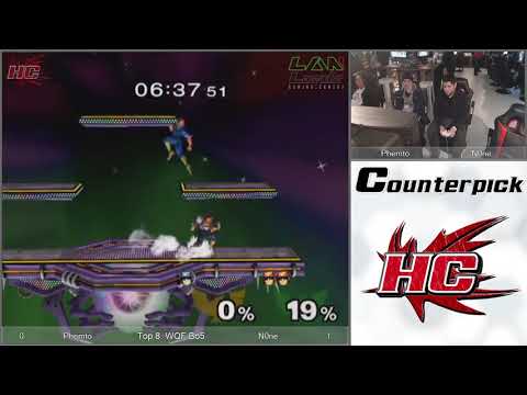 Counterpick Oct 2018: Melee - WQF Bo5: Phemto (C.Falcon) vs n0ne (C.Falcon)