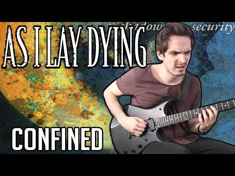 As I Lay Dying | Confined | Nik Nocturnal GUITAR COVER + Screen Tabs