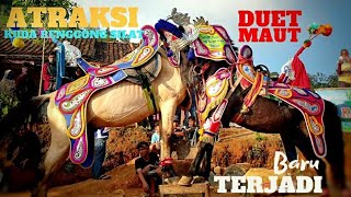 Download lagu ATRAKSI KUDA RENGGONG SILAT DUET MAUT | Dancing Horse mp3
