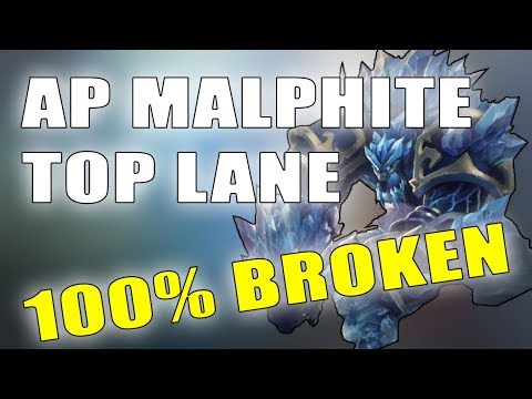 CHUMBLES PLAYS FULL AP ONE-SHOT MALPHITE TOP! THIS IS 100% BROKEN! | League of Legends