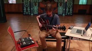 Guitar triggering church organ - improvisation - Bram Stadhouders