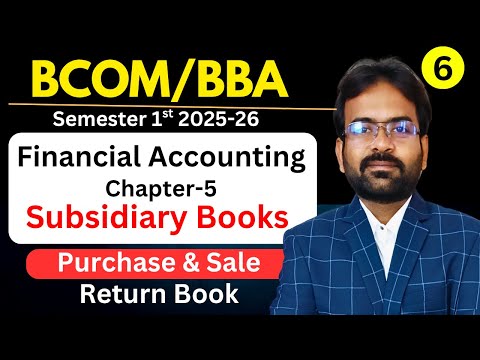 Financial Accounting Syllabus 2025 26 BCom 1st Year Semester 1st CWG for BCOM