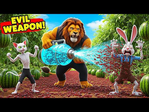 Un gatto magro salva un povero coniglio da un massiccio attacco di formiche: la storia di salvata...