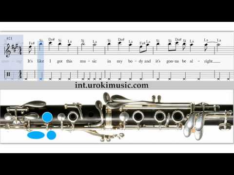 Cours de Clarinette Taylor Swift - Shake It Off Partitions Mélodie Сhansons Tuto Comment Jouer Tab