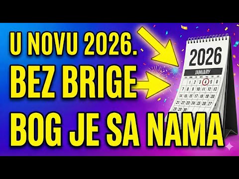 U NOVU 2026 BEZ BRIGE JER JE SILNI BOG SA NAMA! Voli vas Zokica - Biblija uči