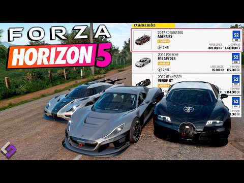 FORZA HORIZON 5 - CORRIDA DE VELOCIDADE COM HIPERCARROS DE LEILÃO