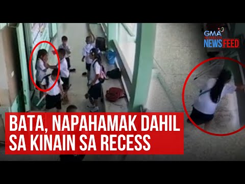 Bata, napahamak dahil sa kinain sa recess GMA Integrated Newsfeed