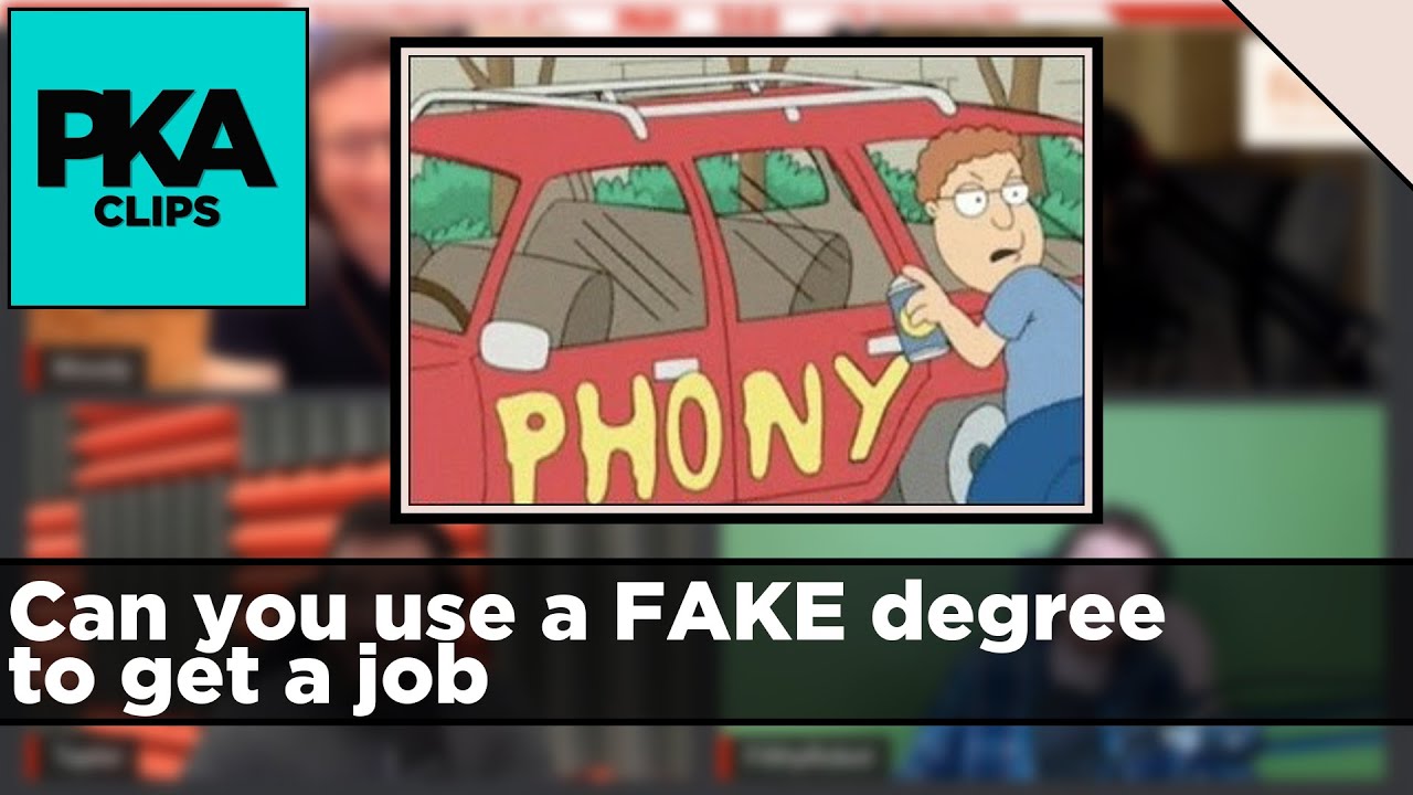 Can you use a FAKE degree to get a job - PKA Clip