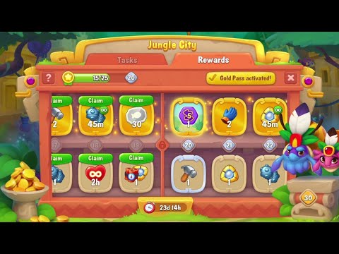 @Fishdom Win Strikes Level 7289 - 7296, Jungle City Event Level 19 Unlocked
