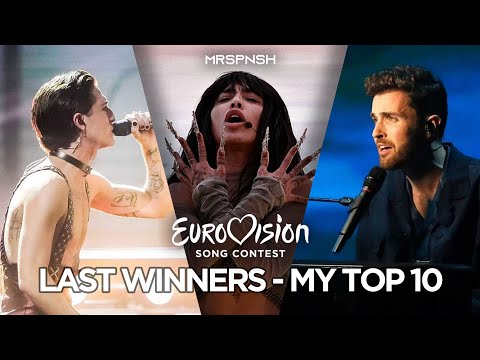 Eurovision winners | My top 10 (2013-2023)