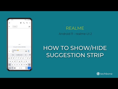 How to Show/Hide Suggestion Strip - realme [Android 11 - realme UI 2]
