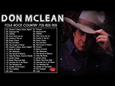 Best of Don Mclean - Don Mclean Greatest Hits Full Album - Don Mclean Album Folk Songs