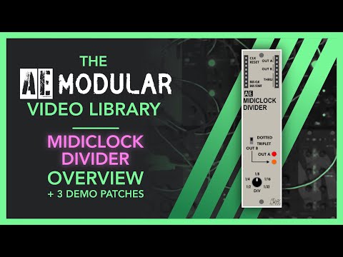 The AE Modular Video Library - MIDICLOCK DIVIDER