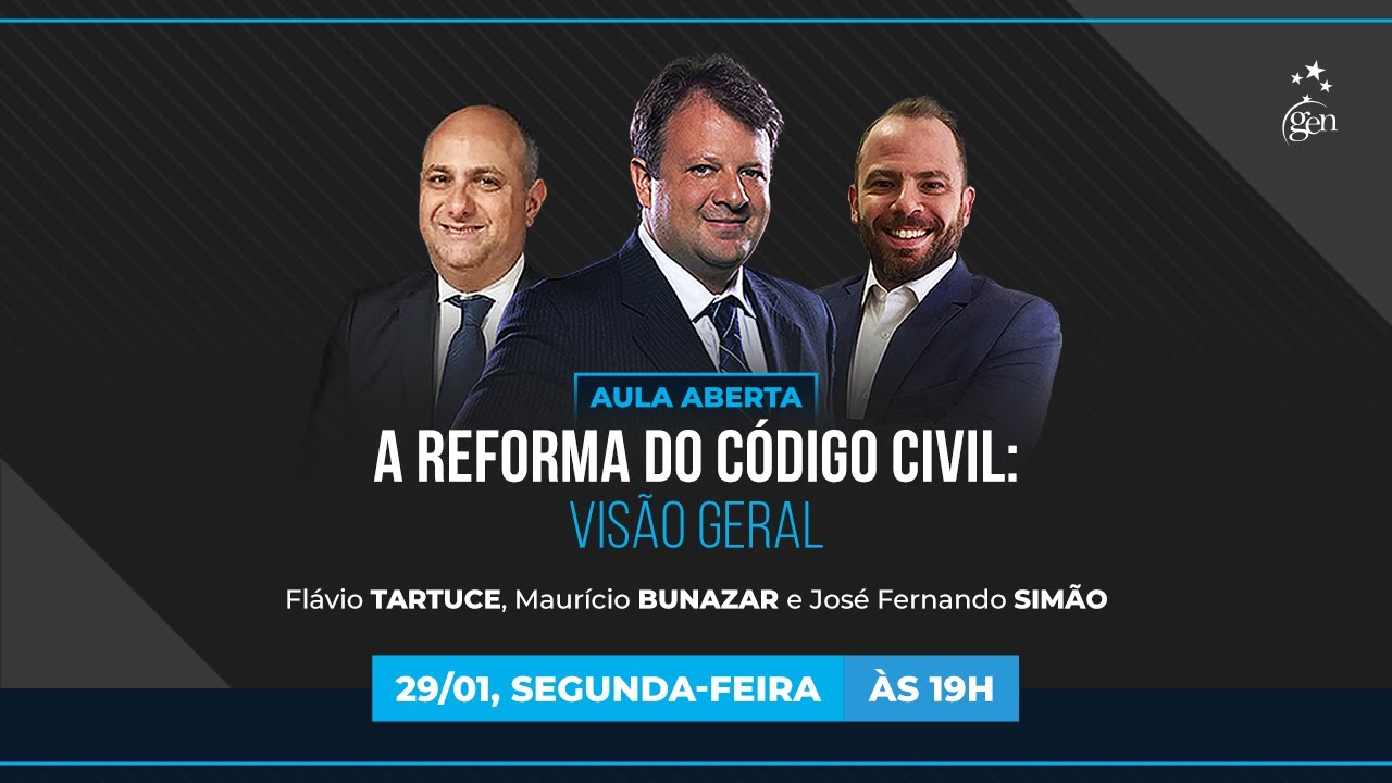 Aula aberta | A reforma do Código Civil: visão geral | Direito Civil