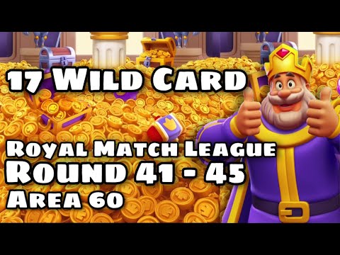 Royal Match League Round Level 41 - 45 | Hard & Super Hard Level Area 60 Laboratory
