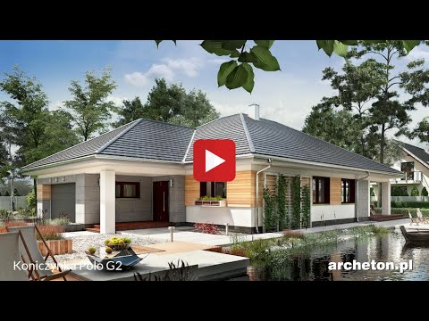 Projekt domu Koniczynka Polo G2- archeton.pl - parterowy 178,5 m2