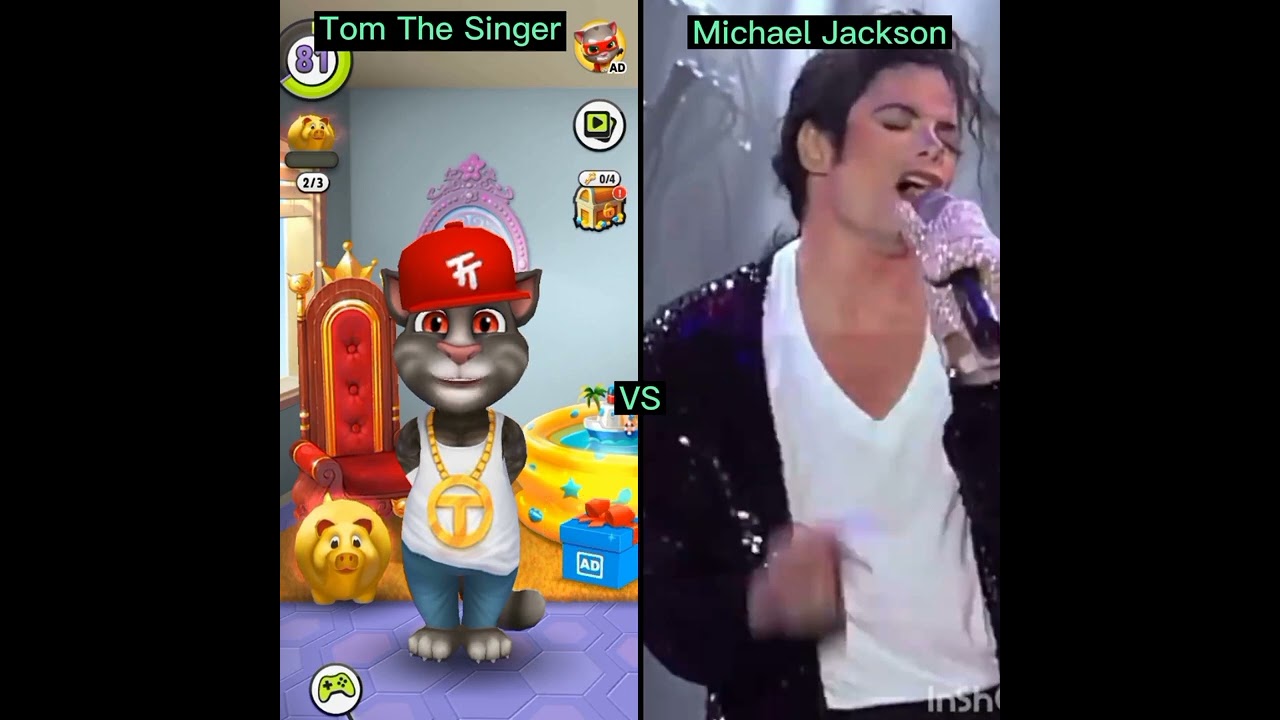 Michael Jackson VS Tom The Singer Who Is Best ? 🤣 👌 (Billie Jean Song 🎵)  #shorts