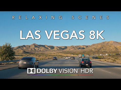 Driving to Las Vegas in 8K HDR Dolby Vision - Los Angeles to Las Vegas Nevada
