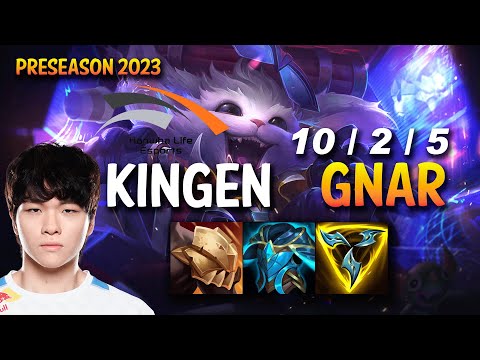 HLE Kingen GNAR vs GWEN Top - KR Ranked