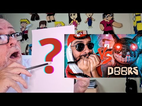 REACT E DESENHANDO Screech do Doors (Roblox) Vs. Mussoumano   Batalha com Games