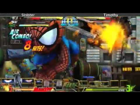 4-25-11 Sinister (Taskmaster/Hulk/Dormammu) vs Timothy (Spencer/Doom/Haggar) 2 - MvC3