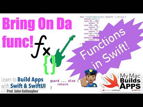 Ch. 1.15 Bring on da func! Functions for Swift & SwiftUI (2025)