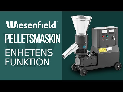 video - Pelletsmaskin - Max. 200 kg/h - Ø 229 mm - 2 valsar