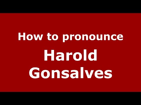 How to pronounce Harold Gonsalves (Mexico/Mexican Spanish) - PronounceNames.com
