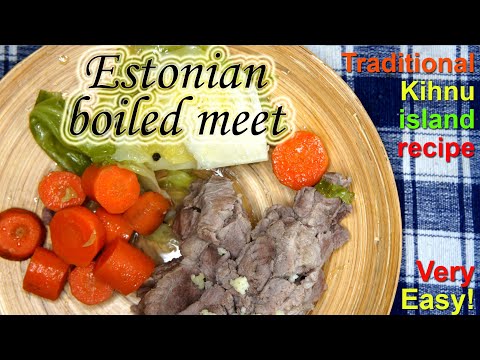 Estonian #boiled #meet. Kihnu island #traditional #recipe. #Easy to cook!