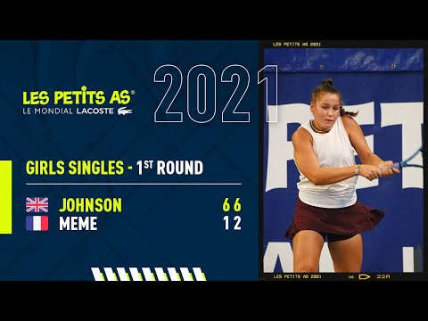 Les Petits As 2021 | Girls 1st Round | Flora Johnson vs. Jeanne Meme