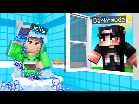 I Spent The Night in JELLY'S House.. I Saw Everything! (Minecraft)