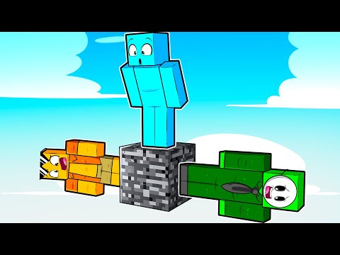 Turma do Problems em Um bloco de Bedrock!