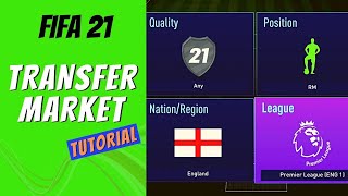 FIFA 21 How to Use Transfer Market Ultimate Team
