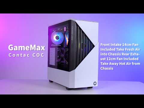 GAMEMAX Contac COC Black-Red w/o PSU