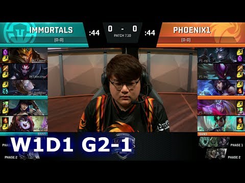 Immortals vs Phoenix1 | Game 1 S7 NA LCS Summer 2017 Week 1 Day 1 | IMT vs P1 G1 W1D1